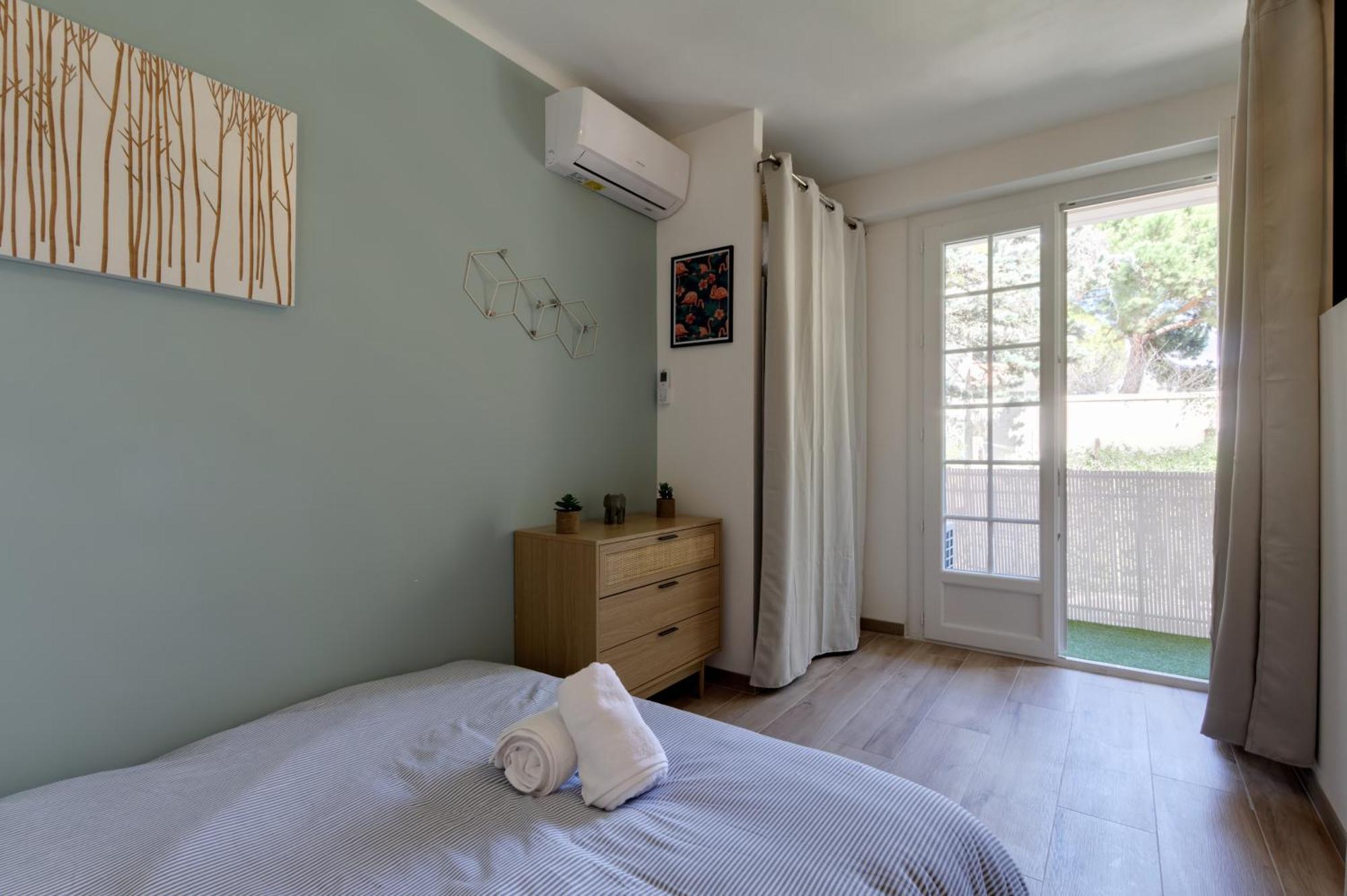016- T2 Tropisme, Appart 1 Chambre,Clim,Wifi,Parking Montpellier Dış mekan fotoğraf