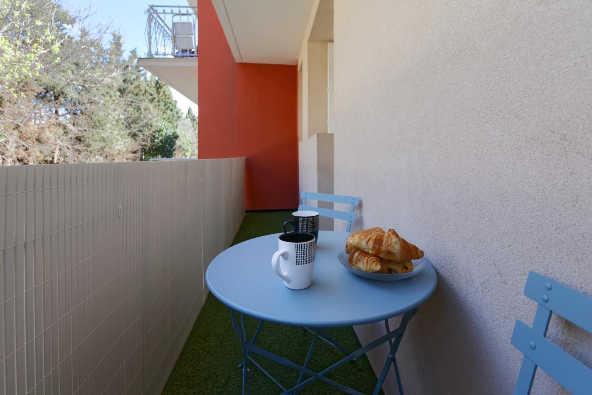 016- T2 Tropisme, Appart 1 Chambre,Clim,Wifi,Parking Montpellier Dış mekan fotoğraf