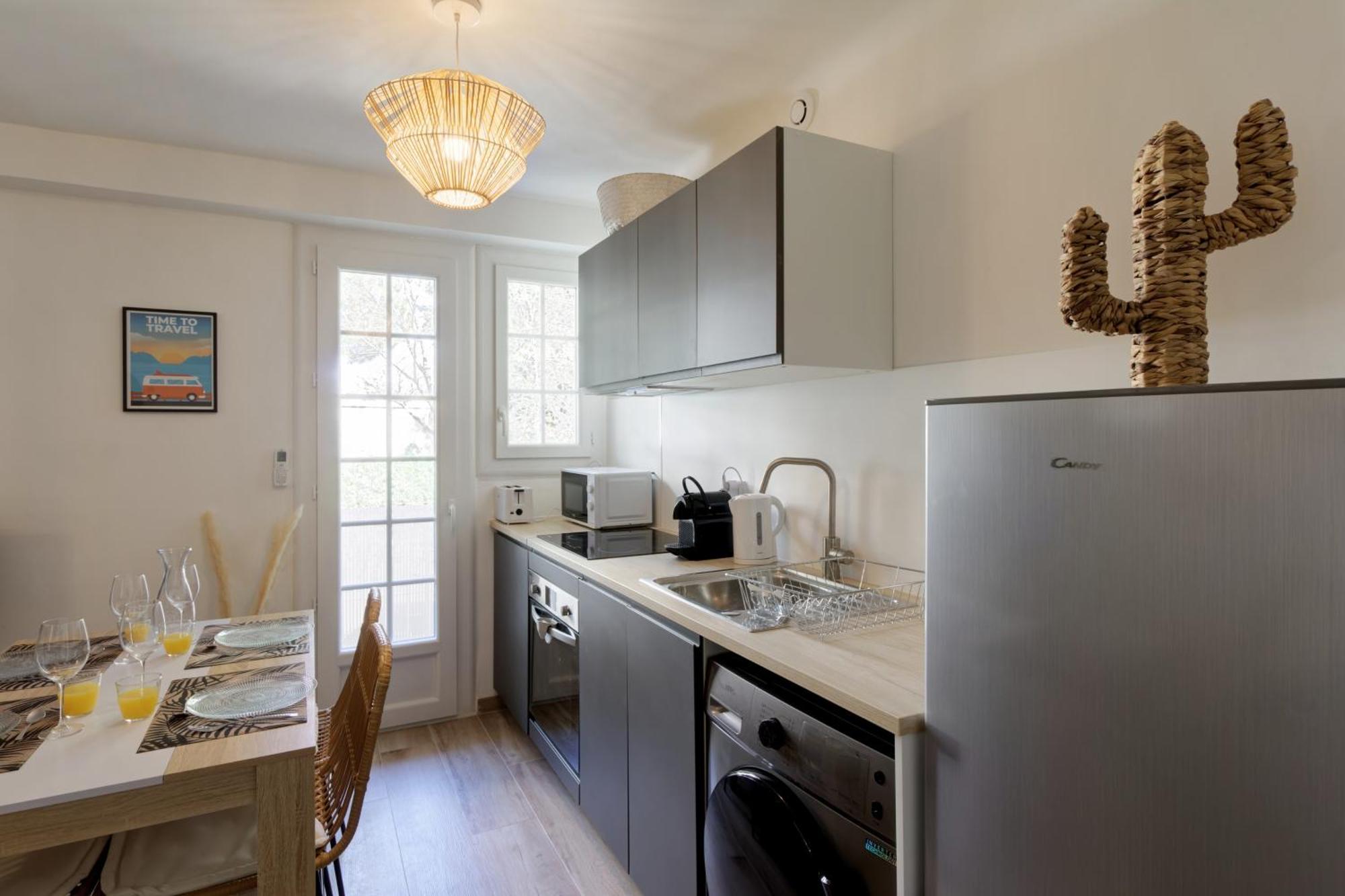 016- T2 Tropisme, Appart 1 Chambre,Clim,Wifi,Parking Montpellier Dış mekan fotoğraf