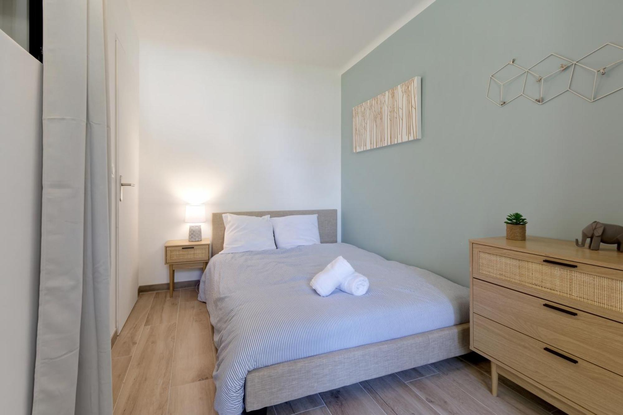 016- T2 Tropisme, Appart 1 Chambre,Clim,Wifi,Parking Montpellier Dış mekan fotoğraf