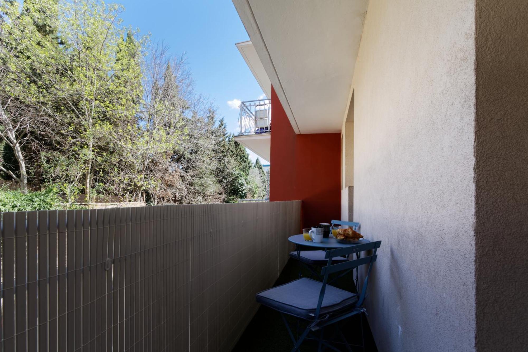 016- T2 Tropisme, Appart 1 Chambre,Clim,Wifi,Parking Montpellier Dış mekan fotoğraf