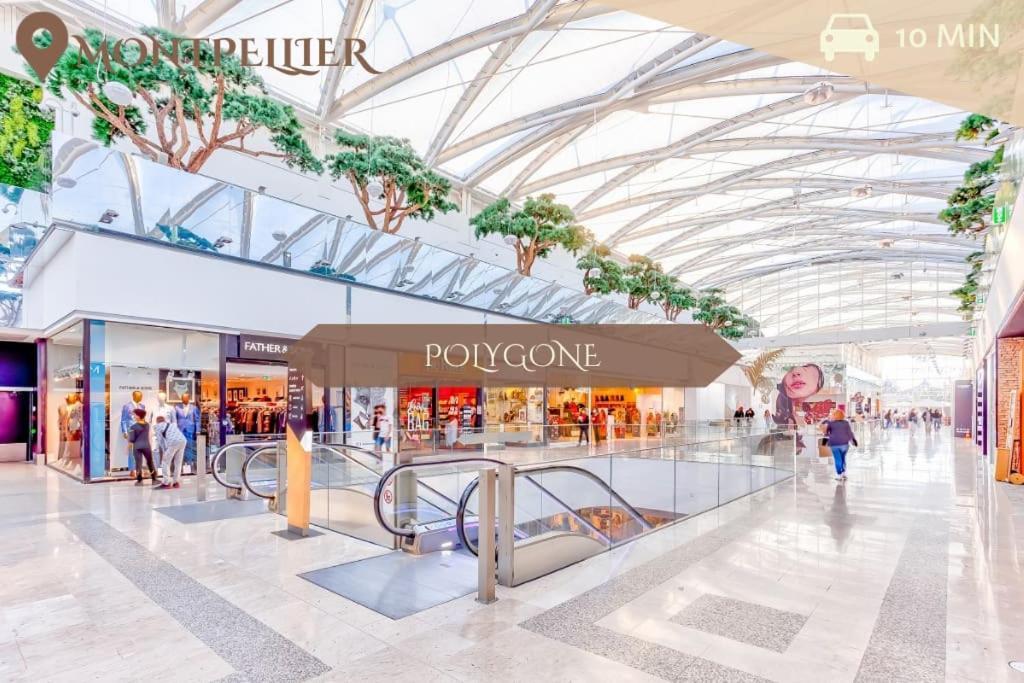 016- T2 Tropisme, Appart 1 Chambre,Clim,Wifi,Parking Montpellier Dış mekan fotoğraf